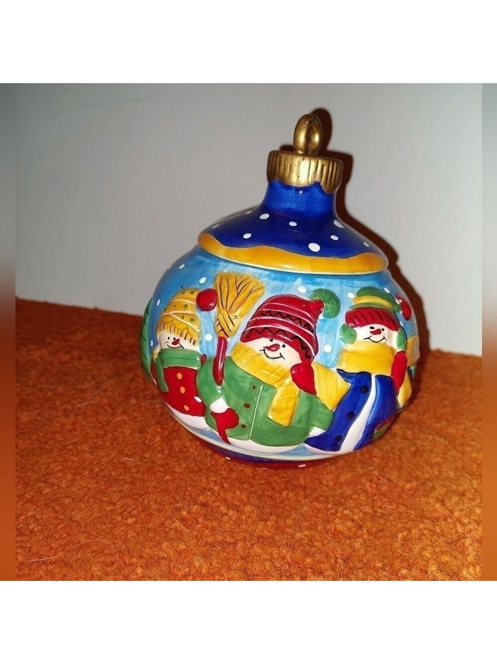 Vintage* Gallery Collection Christmas Cheer Ceramic Cookie Jar